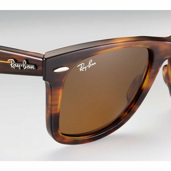 Ray Ban Wayfarer Classic Tortoise Frame Brown Lenses RB2140 New Women - Men - Picture 7 of 14